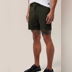 Good Man men’s shorts XXL, rifle green, 86% cotton 14% spandex with tags